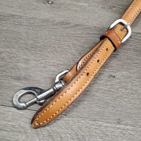 #12934 BreastCollar, snap, +Conchos & Rivets *vgc, clean, mnr dirt, scrapes, stains & rust, xholes, sloppy rivets
