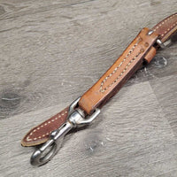 #12934 BreastCollar, snap, +Conchos & Rivets *vgc, clean, mnr dirt, scrapes, stains & rust, xholes, sloppy rivets
