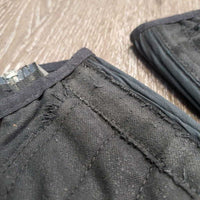 Synthetic Half Chaps *fair/poor, v.cracked & peeling, stains, threads, older
