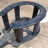 Hvy Metal Cast Horseshoe Wall Mount Bridle Tack Rack - Hook *gc, dirt, scuffs
