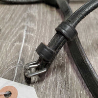 Flat Figure 8 Bridle Noseband *gc, scrapes, tight keepers, bent, twist, dent, xholes *MISSING attachment

