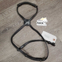 Flat Figure 8 Bridle Noseband *gc, scrapes, tight keepers, bent, twist, dent, xholes *MISSING attachment
