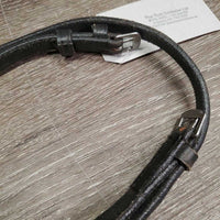 Flat Figure 8 Bridle Noseband *gc, scrapes, tight keepers, bent, twist, dent, xholes *MISSING attachment
