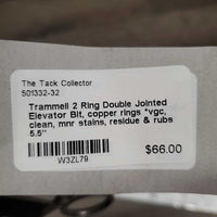 2 Ring Double Jointed Elevator Bit, copper rings *vgc, clean, mnr stains, residue & rubs