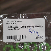 10 Beaded - Bling Braiding Elastics *new
