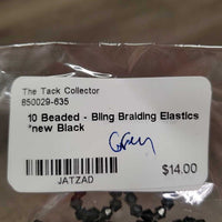 10 Beaded - Bling Braiding Elastics *new
