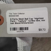 Mesh Ball Cap "Highfield Farm - Tapiture" *xc/like new, mnr hair
