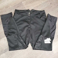 Hvy High Waist EuroSeat Breeches *vgc, cut tags, mnr threads, snags
