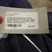 Hard Mesh Fly Sheet, detach neck, tail, 0 legs *gc, clean, repairs, snags, frays, faded, pulled seams, tears