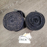 Pr Stretchy Nylon Leg Wraps *gc, dirty, stains, pilly edges, snags
