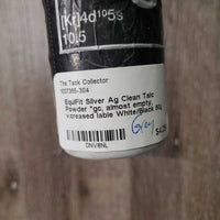 Silver Ag Clean Talc Powder *gc, almost empty, v.creased lable
