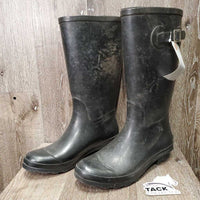 Pr Soft Rubber Boots *gc, mnr dirt, scuffs, stains & older
