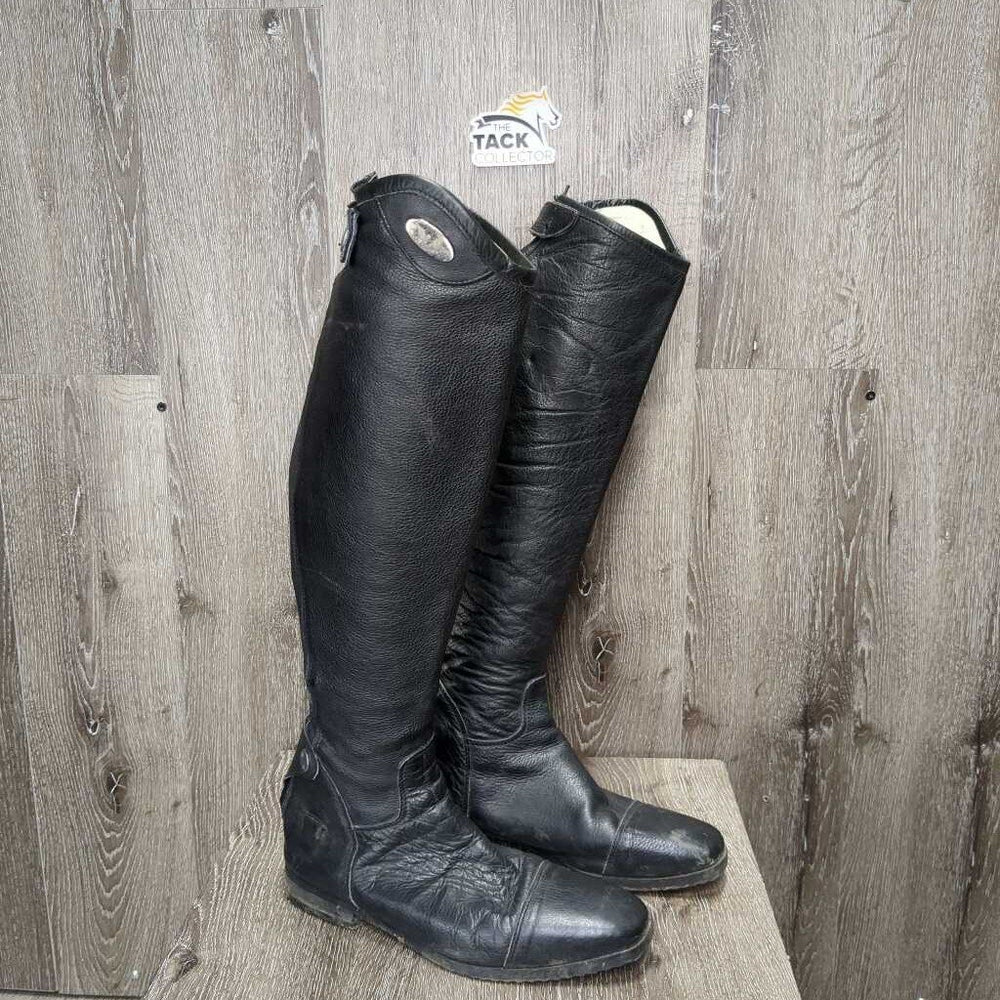 Dress Boots, Zips *vgc, mnr dirt, scrapes & scuffs, stretched elastics, tight snap