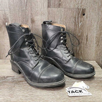 JUNIORS Paddock Boots, laces *vgc, mnr dirt, dents, dings, peeled spots, inner heel rubs
