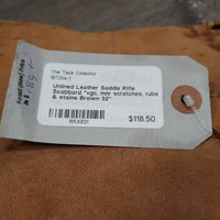 Unlined Leather Saddle Rifle Scabbard *vgc, mnr scratches, rubs & stains
