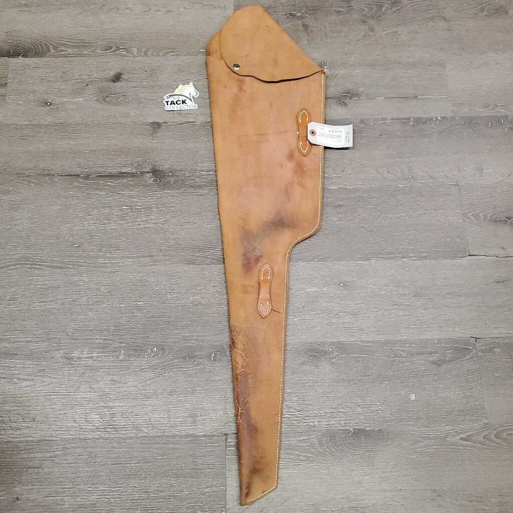 Unlined Suede Leather Saddle Rifle Scabbard *vgc, mnr scratches, rubs & stains, No Straps