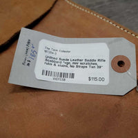 Unlined Suede Leather Saddle Rifle Scabbard *vgc, mnr scratches, rubs & stains, No Straps
