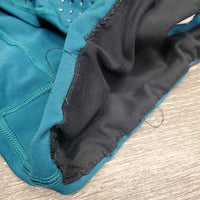 Full Seat Sticky Euro Seat Riding Tight Breeches *fair, threads unstitched waist, seam rubs & pills, cracking & peeling logos & stickies

