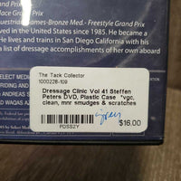 Dressage Clinic Vol 41 Steffen Peters DVD, Plastic Case *vgc, clean, mnr smudges & scratches
