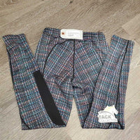 JUNIORS v.light Euro Seat Riding Tight Breeches, drawstring waist, pull on *gc, seam rubs, knee stains, older?
