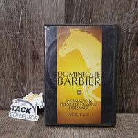 Dominique Barbier, Intimacy in french classical dressage DVD VOL I, II *ripped cover, scuffs, smudges & scratches
