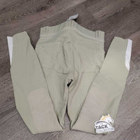 JUNIORS Euro Seat Breeches *gc/fair, seam puckers, dingy, discolored seat/legs
