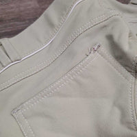 JUNIORS Euro Seat Breeches *gc/fair, seam puckers, dingy, discolored seat/legs
