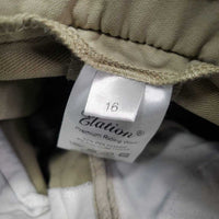 JUNIORS Euro Seat Breeches *gc/fair, seam puckers, dingy, discolored seat/legs
