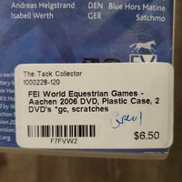 FEI World Equestrian Games - Aachen 2006 DVD, Plastic Case, 2 DVD's *gc, scratches
