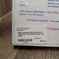 CHIO Aachen 2002 Grand Prix Freestyle, VHS, plastic case *gc, older
