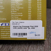 World Cup Dressage Final 2005 VHS, plastic case *gc, older
