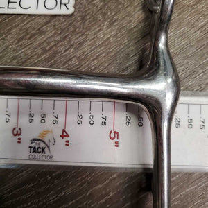 Narrow Curved Mullen Mouth Weymouth Bit, chain *vgc, clean, mnr scuffs