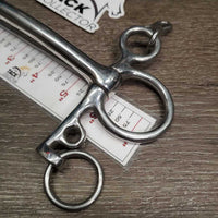 SS Med Mullen Mouth Pelham Bit, chain *vgc, clean, mnr scuffs