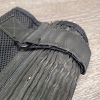 Pr Mesh & Suede Half Chaps *fair, dirty, v.rubbed, thin spots, faded, frayed edges, pilly , rip

