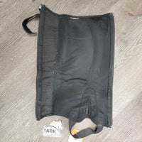 Pr Mesh & Suede Half Chaps *fair, dirty, v.rubbed, thin spots, faded, frayed edges, pilly , rip

