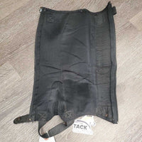Pr Mesh & Suede Half Chaps *fair, dirty, v.rubbed, thin spots, faded, frayed edges, pilly , rip
