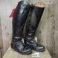 Field Boots, zips *gc/fair, v.run down heels, rubbed & thin spots, stiff zips, dirt, holes
