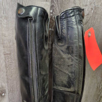 Field Boots, zips *gc/fair, v.run down heels, rubbed & thin spots, stiff zips, dirt, holes
