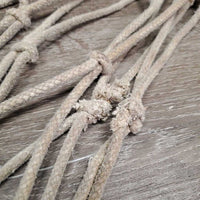 Hvy Cotton String Hay Net, Caribiner *gc/fair, stains, dingy, frays, slices, rubs, older