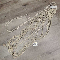 Hvy Cotton String Hay Net *fair, dingy, stains, rubs, frays, BROKEN strings
