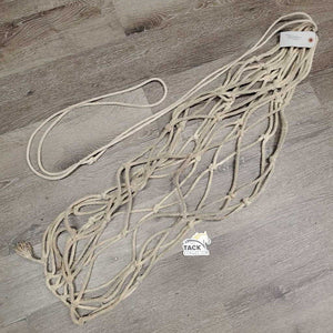 Hvy Cotton String Hay Net *fair, dingy, stains, rubs, frays, BROKEN strings