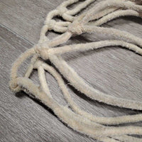 Hvy Cotton String Hay Net *fair, dingy, stains, rubs, frays, BROKEN strings