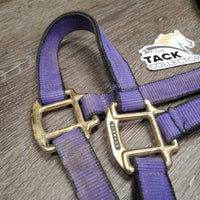 Nylon Halter *gc, dirt, stiff, faded? mnr edge rubs
