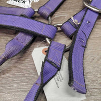 Nylon Halter *gc, dirt, stiff, faded? mnr edge rubs
