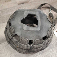 Grazing Muzzle, Open Nose *fair/gc, squished, rubs, frays, v.thin & torn bottom, rip
