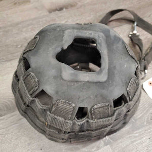 Grazing Muzzle, Open Nose *fair/gc, squished, rubs, frays, v.thin & torn bottom, rip