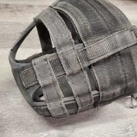 Grazing Muzzle, Open Nose *fair/gc, squished, rubs, frays, v.thin & torn bottom, rip