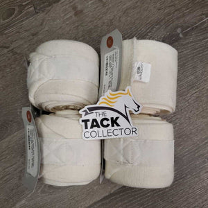 4 Thick Soft Stretchy Cotton Leg Wraps *3 - xc/vgc, clean, stains, rubs & 1 - like new
