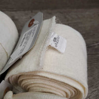 4 Thick Soft Stretchy Cotton Leg Wraps *3 - xc/vgc, clean, stains, rubs & 1 - like new
