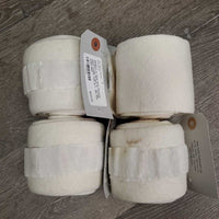 4 Thick Soft Stretchy Cotton Leg Wraps *3 - xc/vgc, clean, stains, rubs & 1 - like new
